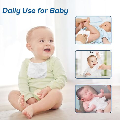 موزع مناديل FAMOPLAY مع 10 قطع من قماش الفانيلا مناديل الأطفال، حامل علبة مناديل مع حزام معلق للسفر، حاوية مناديل محمولة للمناديل المبللة، منظم مناديل القماش in Kuwait