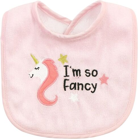 Hudson Baby Unisex Baby Cotton and Polyester Bibs, Moon And Back, One Size in Saudi Arabia