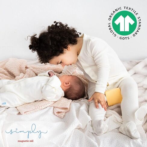 بيجامة ماجنتيك مي سيمبلي قطعة واحدة + مجموعة ملابس أطفال من القطن العضوي مع قفل مغناطيسي سريع (عبوتان) in Kuwait