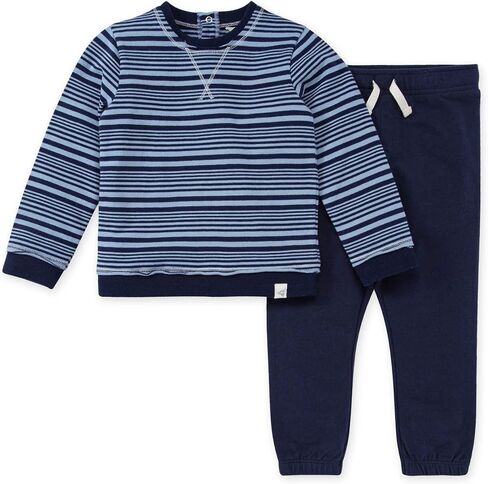 Burt's Bees Baby Baby Boys Shirt and Pant Set, Top & Bottom Outfit Bundle, 100% Organic Cotton in Saudi Arabia