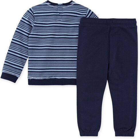 Burt's Bees Baby Baby Boys Shirt and Pant Set, Top & Bottom Outfit Bundle, 100% Organic Cotton in Saudi Arabia