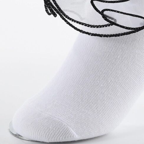 Yepami Big Girls Lace Socks Shimmering Cute Ruffle Comfortable Frilly Dress Ankle Socks 3 Pairs in Kuwait