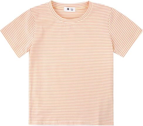 KISBINI Little Girls Boys Short Sleeve T-Shirt Cotton Solid Tees for Toddlers in Kuwait