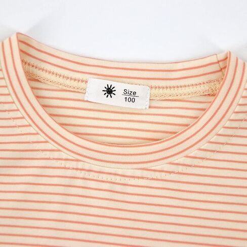 KISBINI Little Girls Boys Short Sleeve T-Shirt Cotton Solid Tees for Toddlers in Kuwait