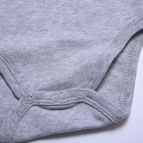 بدلة أطفال من قطعتين بألوان سادة لحديثي الولادة من عمر الولادة وحتى 24 شهرًا - 0-3 Months Black/Gray in Saudi Arabia