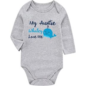 Azzwnee Fish With Grandpa Baby Boy Clothes Unisex Funny Baby Girl Bodysuits 0-3 months