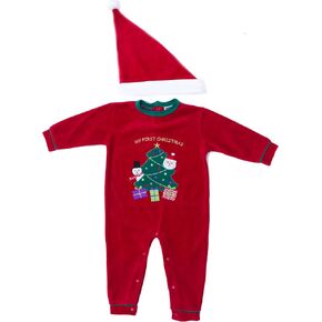 Just Love Christmas Coverall for Baby & Infant with Matching Santa Hat in Saudi Arabia