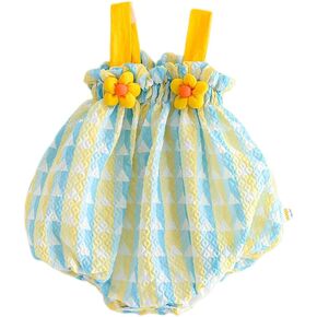 AUYEAR Toddler 3D flower stripe strap Bodysuits Newborn to Infant in Kuwait