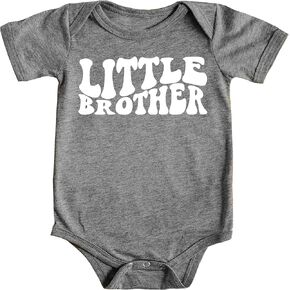 Olive Loves Apple Little Brother Groovy Wavy Bodysuits Sibling Matching Famiy Fun Outfits in Kuwait