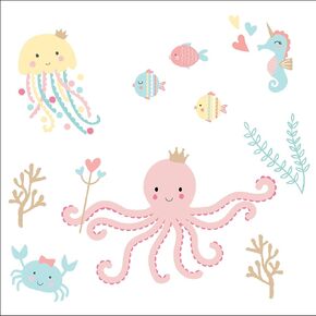 Bedtime Originals Ocean Mist Wall Decals, Multicolor in Saudi Arabia