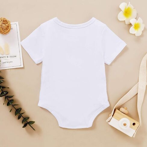 Happy Town Infant Baby Girls Boys Grandma's Little Peanut Short Sleeve Romper Bodysuit Causal Outfits in Kuwait