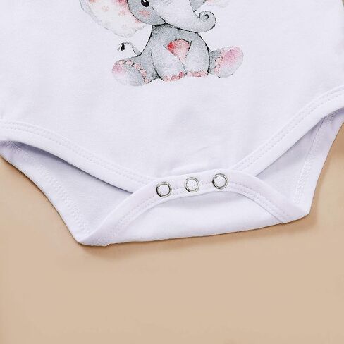 Happy Town Infant Baby Girls Boys Grandma's Little Peanut Short Sleeve Romper Bodysuit Causal Outfits in Kuwait