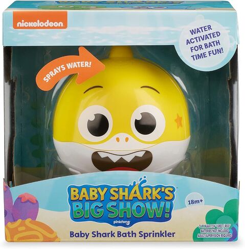 العرض الكبير لـ Baby Shark من WowWee! رشاش الحمام ولعبة الماء – ألعاب الحمام للأطفال (هانك) in Kuwait