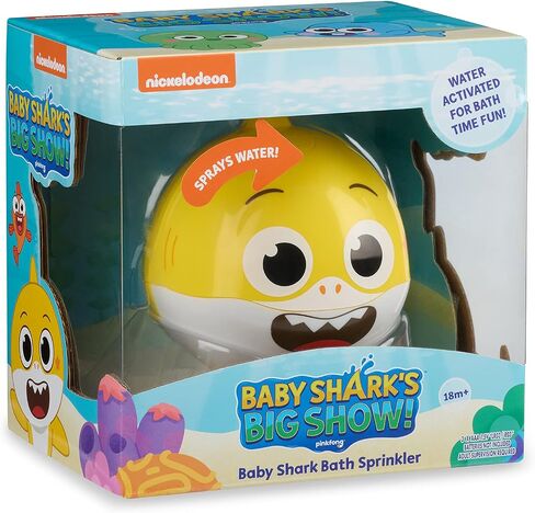 العرض الكبير لـ Baby Shark من WowWee! رشاش الحمام ولعبة الماء – ألعاب الحمام للأطفال (هانك) in Kuwait