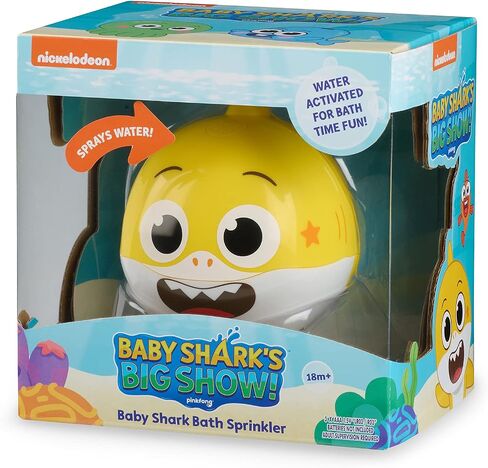 العرض الكبير لـ Baby Shark من WowWee! رشاش الحمام ولعبة الماء – ألعاب الحمام للأطفال (هانك) in Kuwait