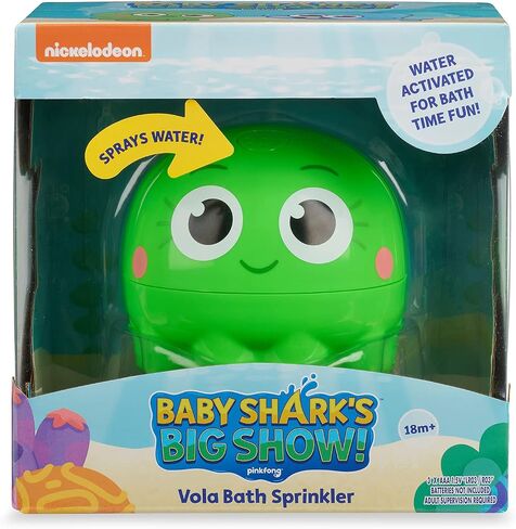 العرض الكبير لـ Baby Shark من WowWee! رشاش الحمام ولعبة الماء – ألعاب الحمام للأطفال (هانك) in Kuwait