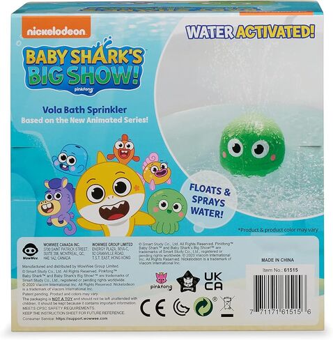 العرض الكبير لـ Baby Shark من WowWee! رشاش الحمام ولعبة الماء – ألعاب الحمام للأطفال (هانك) in Kuwait