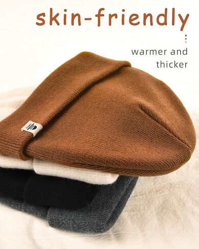 FURTALK Baby Beanie Fleece Lined Toddler Winter Hat Boys Girls Knit Warm Beanies Kids Ski Hats for 0-8 Years in Kuwait