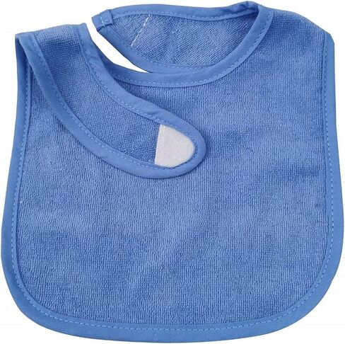 SPINFOX Waterproof Baby Bibs Unisex Infant Drool Feeding Teething | Cotton Terry Solid Blank bibs 0-6-12 Months, Neutral Newborn Bibs for Baby Boy and Girl, Bib with Waterproof Inner Lining in Kuwait