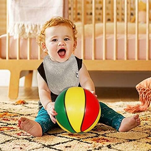 SPINFOX Waterproof Baby Bibs Unisex Infant Drool Feeding Teething | Cotton Terry Solid Blank bibs 0-6-12 Months, Neutral Newborn Bibs for Baby Boy and Girl, Bib with Waterproof Inner Lining in Kuwait