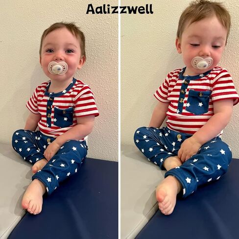 ملابس صيفية مخططة للأطفال حديثي الولادة من Aalizzwell in Kuwait