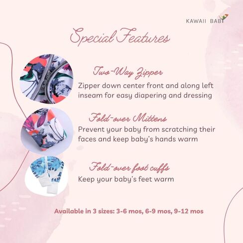 Cotton Bodysuits and Sleepers, Baby Bodysuit, Cotton Sleepers - Pack of 5 in Saudi Arabia