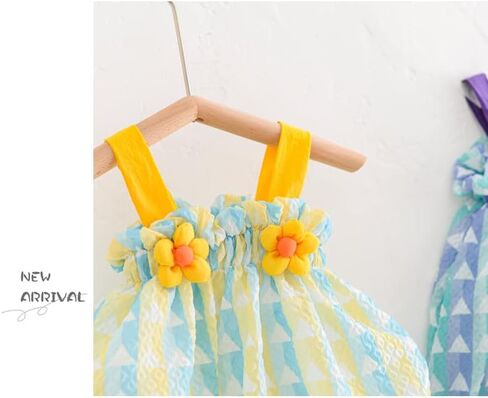 AUYEAR Toddler 3D flower stripe strap Bodysuits Newborn to Infant in Kuwait