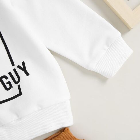 2Pcs Toddler Baby Boy Girl Sweatshirt Tops Pants Set Long Sleeve Sweatsuit Fall Winter Outfits in Saudi Arabia