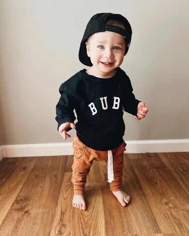 2Pcs Toddler Baby Boy Girl Sweatshirt Tops Pants Set Long Sleeve Sweatsuit Fall Winter Outfits in Saudi Arabia