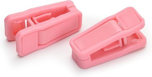 Velvet Baby Hangers with 10x Clips and 8X Dividers (30 Pack) | 11" Ultra-Slim Baby Clothes Hangers | Non-Slip Felt | Space-Saving Nursery & Infant Closet Organizer | Pink in Saudi Arabia