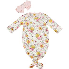 ماد باي ثوب وعصابة راس بتصميم زهور، زهري، 0-3 اشهر، زهري، 0-3 اشهر, زهري, 0-3 Months in Kuwait