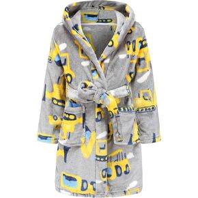 BTPEIHTD Kids Hooded Bathrobe Girls Soft Plush Hooded Flannel Pajamas Sleepwear Boys Spa Robe