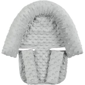 Upgraded 3-in-1 Baby Head Body Support Pillow and Strap Covers for 6-12 Months Newborn Infant Toddler-Baby Head and Neck Support Insert Cushion Pad for Car Seat Drak Blue