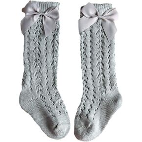 Baby Girl Knee-High Socks Toddlers Bow Stockings Newborn Infant Princess Frilly Socks in Saudi Arabia