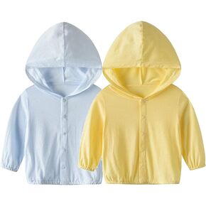 Vivobiniya Baby Lightweight Sunscreen Hoodie Toddler Summer Sun Protection Outwear Breathable Coat Jacket 3m-5Y