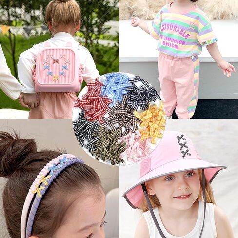 Knana 80Pcs Girls Toddlers Hair Bows - Plaid Pattern Bow Embellishments Toddler Bows for Girls Hair, Toddler Bows Clips Hair Barrettes Accessories for Baby Girls Toddlers Kids in Saudi Arabia