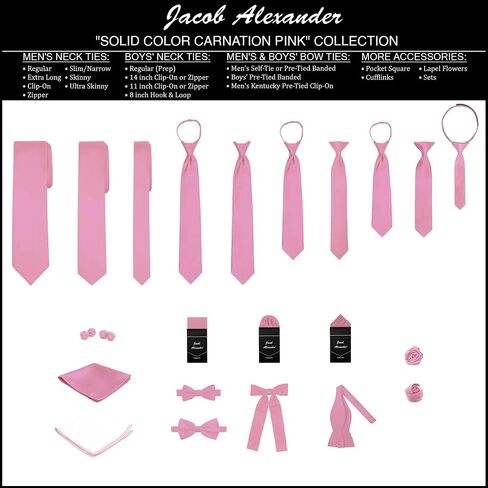 Jacob Alexander Infant's Toddler's 8" Pretied Solid Color Hook and Loop Band Tie in Saudi Arabia