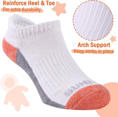 Sunew Baby and Toddler Socks, Boys Girls Cushioned Athletic Ankle/Low Cut Socks 6-Pair in Saudi Arabia