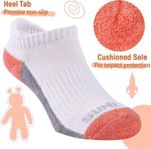 Sunew Baby and Toddler Socks, Boys Girls Cushioned Athletic Ankle/Low Cut Socks 6-Pair in Saudi Arabia