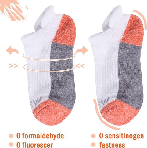 Sunew Baby and Toddler Socks, Boys Girls Cushioned Athletic Ankle/Low Cut Socks 6-Pair in Saudi Arabia