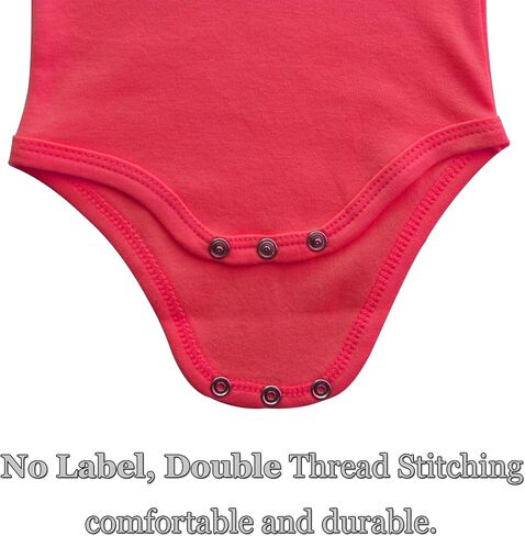 Baby Onsies 100% Cotton Short Sleeve Baby Bodysuits Solid Color Infant Bodysuits for Newborn Baby 3-Pack in Saudi Arabia