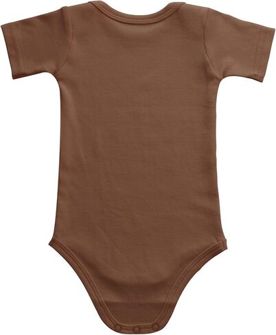 Baby Onsies 100% Cotton Short Sleeve Baby Bodysuits Solid Color Infant Bodysuits for Newborn Baby 3-Pack in Kuwait
