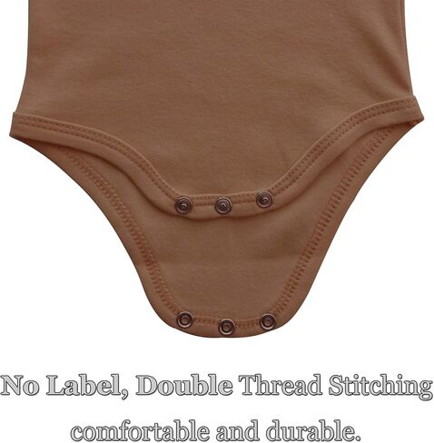 Baby Onsies 100% Cotton Short Sleeve Baby Bodysuits Solid Color Infant Bodysuits for Newborn Baby 3-Pack in Kuwait