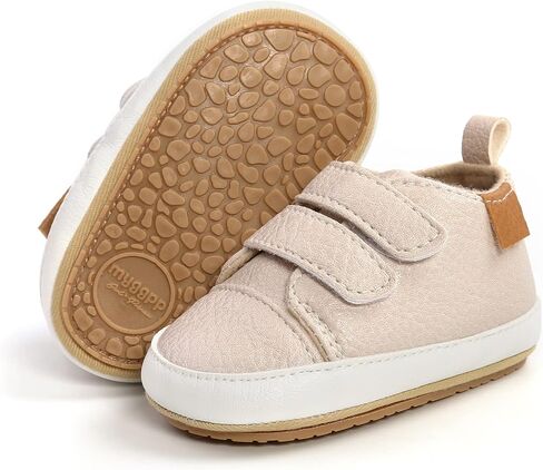 Unisex Baby Boys Girls High-Top Ankle Sneakers Soft Rubber Sole Infant Crib Shoes Toddler First Walkers in Kuwait
