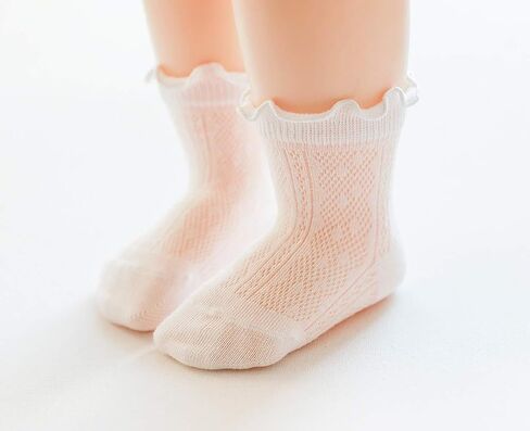 Baby Girl Ruffle Socks Cotton Frilly for Princess Dress Toddler in Kuwait
