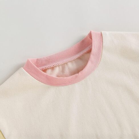 WALLARENEAR Bubble Romper Newborn Boy Girl Solid Color/Color Block Bodysuit Short Sleeve Sweatshirt Onesie Summer Clothes in Saudi Arabia