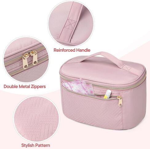Fasrom Wearable Breast Pump Bag, Portable Pump Carrying Case for Moms | Compatible with Momcozy, Eufy & Elvie Pumps, Work Travel Bag with Drying Mat, Holds Pump Parts & Accessories, Black, Bag Only in Saudi Arabia