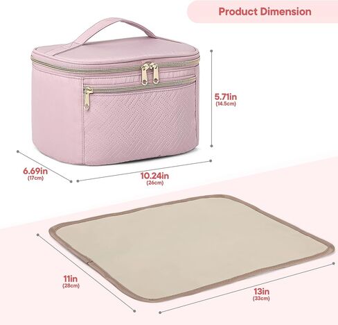 Fasrom Wearable Breast Pump Bag, Portable Pump Carrying Case for Moms | Compatible with Momcozy, Eufy & Elvie Pumps, Work Travel Bag with Drying Mat, Holds Pump Parts & Accessories, Black, Bag Only in Saudi Arabia