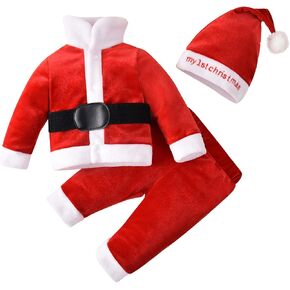 Newborn Baby Boys Girls Buffalo Plaid Christmas Outfits Romper Infant One Piece Christmas Clothes Jumpsuit with Hat in Saudi Arabia