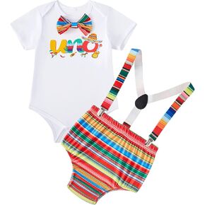 Baby Boy It's My 1/2 First Birthday Outfit Newborn Half Way To One Birthday Pants set 1st Cinco De Mayo Uno Birthday Clothes